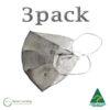 antimicrobial silver face mask 3pack